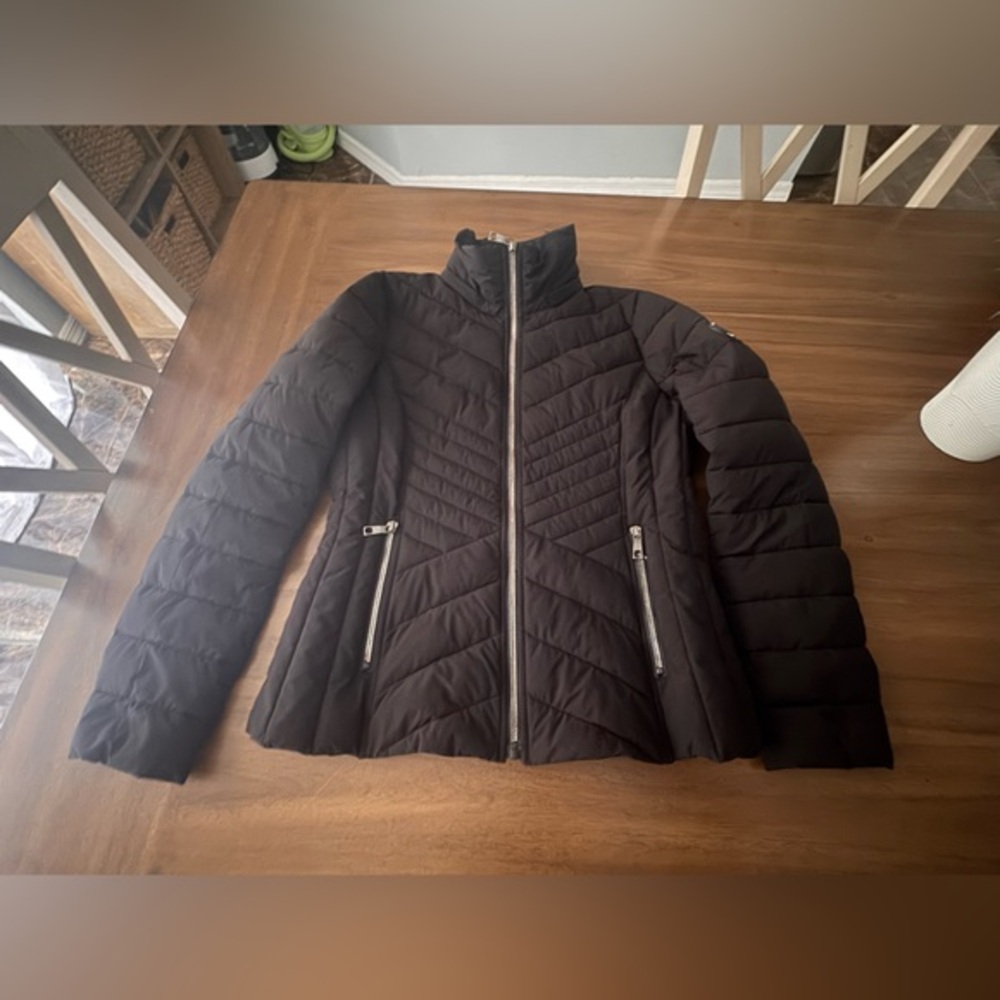 Nautica Women's Black Quilted Jacket Small